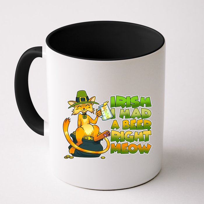 Irish I had A Beer Right Meow Mug