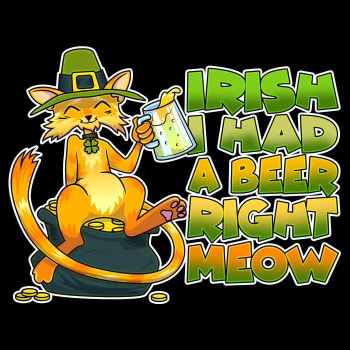 Irish I had A Beer Right Meow Mug