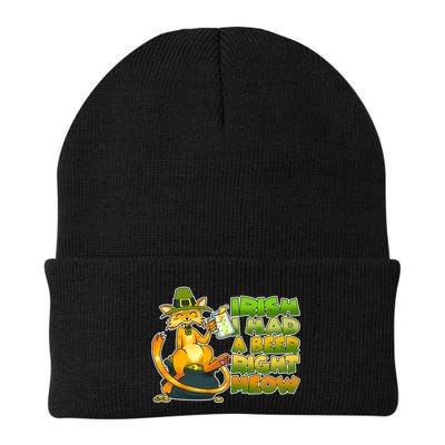 Irish I had A Beer Right Meow Beanie