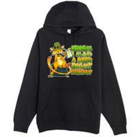 Irish I had A Beer Right Meow Premium Pullover Hoodie