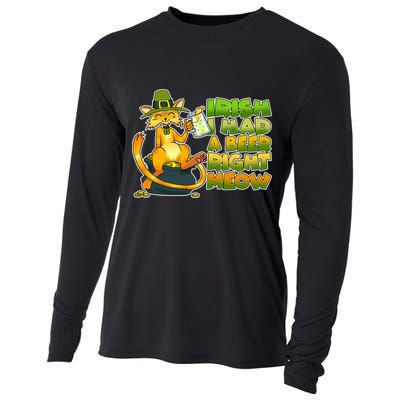 Irish I had A Beer Right Meow Cooling Performance Long Sleeve Crew