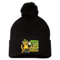 Irish I had A Beer Right Meow Pom Pom 12in Knit Beanie