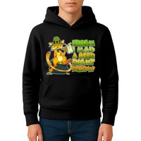 Irish I had A Beer Right Meow Kids Hoodie