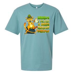 Irish I had A Beer Right Meow Sueded Cloud Jersey T-Shirt