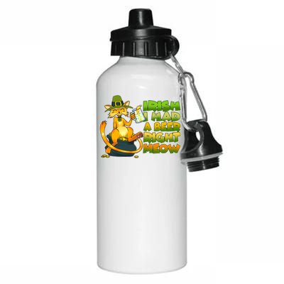 Irish I had A Beer Right Meow Aluminum Water Bottle