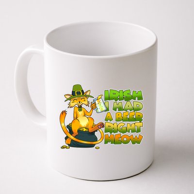 Irish I had A Beer Right Meow Coffee Mug