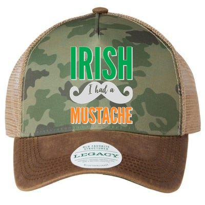 Irish I Had A Mustache Legacy Tie Dye Trucker Hat