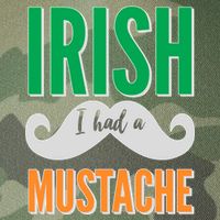 Irish I Had A Mustache Legacy Tie Dye Trucker Hat
