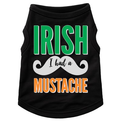 Irish I Had A Mustache Doggie Tank
