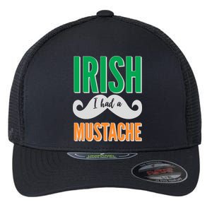 Irish I Had A Mustache Flexfit Unipanel Trucker Cap