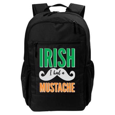 Irish I Had A Mustache Backpack