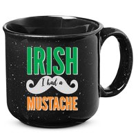 Irish I Had A Mustache 15oz Campfire Ceramic Mug