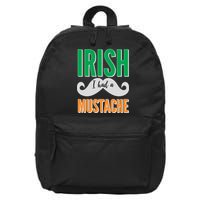 Irish I Had A Mustache 16 in Basic Backpack