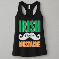 Irish I Had A Mustache Womens Tank Top