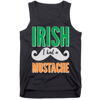 Irish I Had A Mustache Tank Top