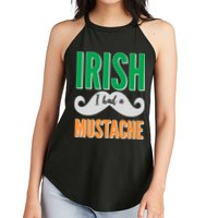 Irish I Had A Mustache Women's Perfect Tri Rocker Tank