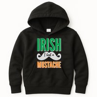 Irish I Had A Mustache Kids Hoodie