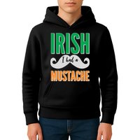Irish I Had A Mustache Kids Hoodie