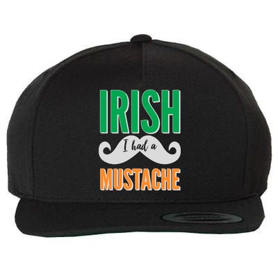 Irish I Had A Mustache Wool Snapback Cap