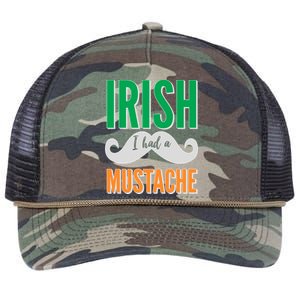 Irish I Had A Mustache Retro Rope Trucker Hat Cap