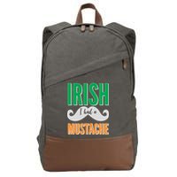 Irish I Had A Mustache Cotton Canvas Backpack