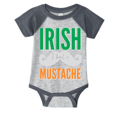 Irish I Had A Mustache Infant Baby Jersey Bodysuit