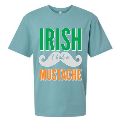Irish I Had A Mustache Sueded Cloud Jersey T-Shirt