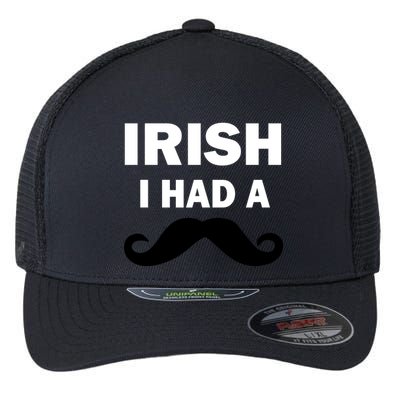 Irish I had A Mustache Funny Flexfit Unipanel Trucker Cap