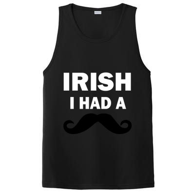 Irish I had A Mustache Funny PosiCharge Competitor Tank