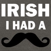 Irish I had A Mustache Funny Cotton Canvas Backpack