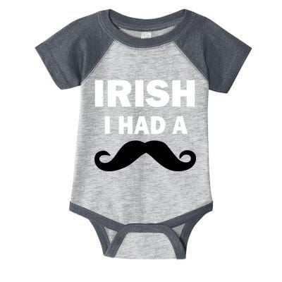 Irish I had A Mustache Funny Infant Baby Jersey Bodysuit