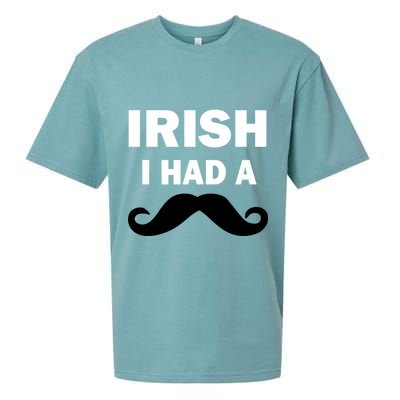 Irish I had A Mustache Funny Sueded Cloud Jersey T-Shirt