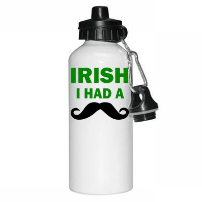 Irish I had A Mustache Funny Aluminum Water Bottle 