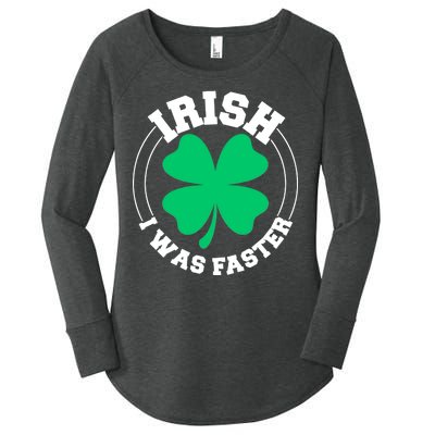 Irish I Was Faster Women's Perfect Tri Tunic Long Sleeve Shirt