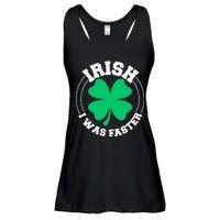 Irish I Was Faster Ladies Essential Flowy Tank