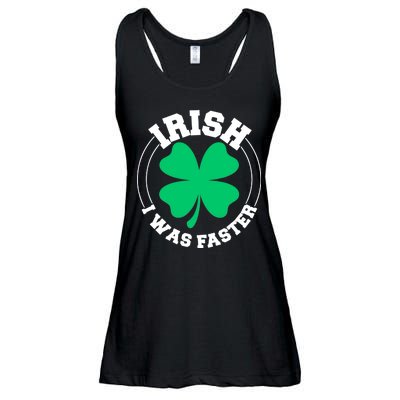 Irish I Was Faster Ladies Essential Flowy Tank