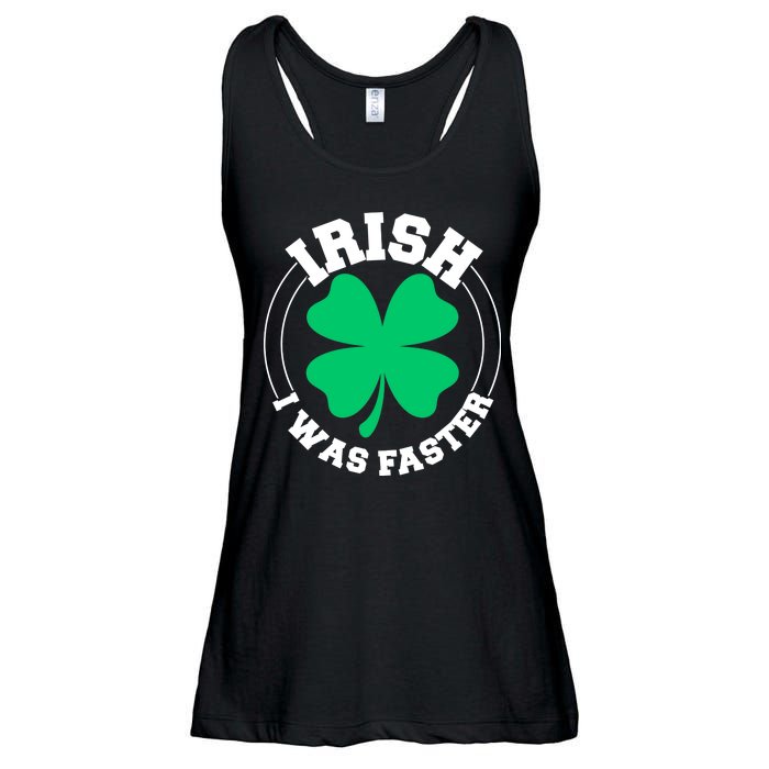 Irish I Was Faster Ladies Essential Flowy Tank