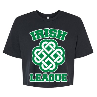 Irish League St. Patrick's Day Celtic Bella+Canvas Jersey Crop Tee