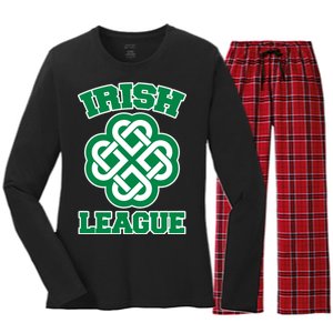 Irish League St. Patrick's Day Celtic Women's Long Sleeve Flannel Pajama Set 