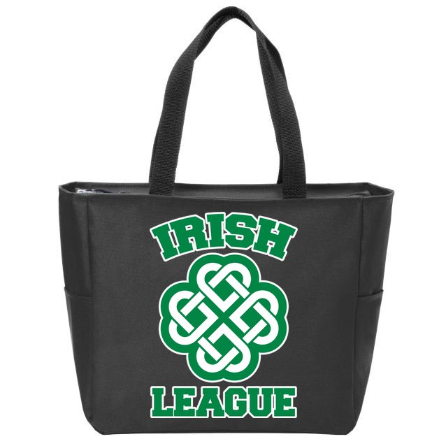 Irish League St. Patrick's Day Celtic Zip Tote Bag