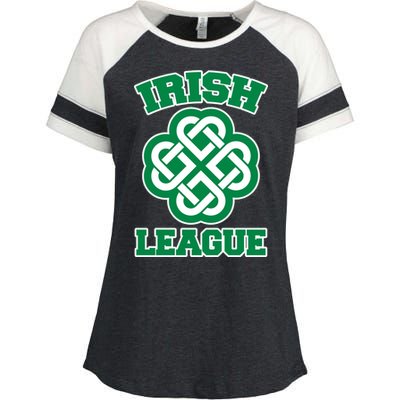 Irish League St. Patrick's Day Celtic Enza Ladies Jersey Colorblock Tee