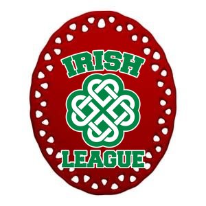 Irish League St. Patrick's Day Celtic Ceramic Oval Ornament