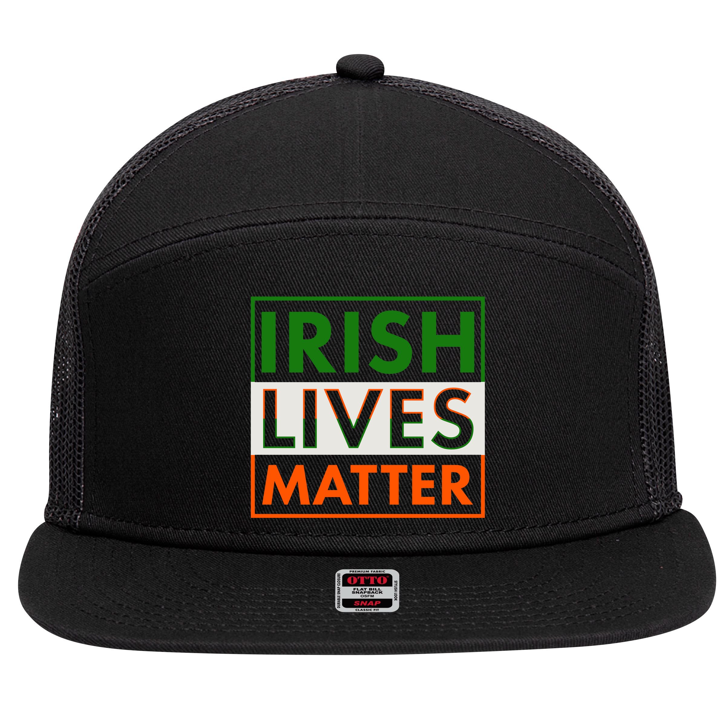 Irish Lives Matter 7 Panel Mesh Trucker Snapback Hat