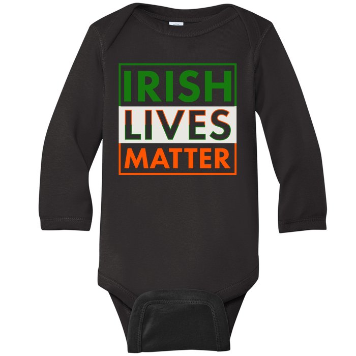 Irish Lives Matter Baby Long Sleeve Bodysuit