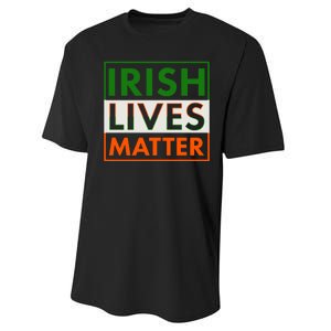 Irish Lives Matter Performance Sprint T-Shirt