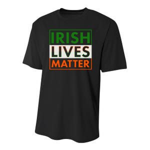 Irish Lives Matter Youth Performance Sprint T-Shirt