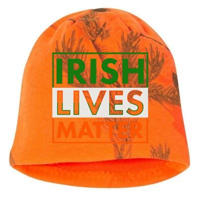 Irish Lives Matter Kati - Camo Knit Beanie