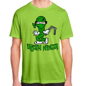 Irish Ninja St. Patricks Day Funny Adult ChromaSoft Performance T-Shirt