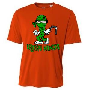 Irish Ninja St. Patricks Day Funny Cooling Performance Crew T-Shirt