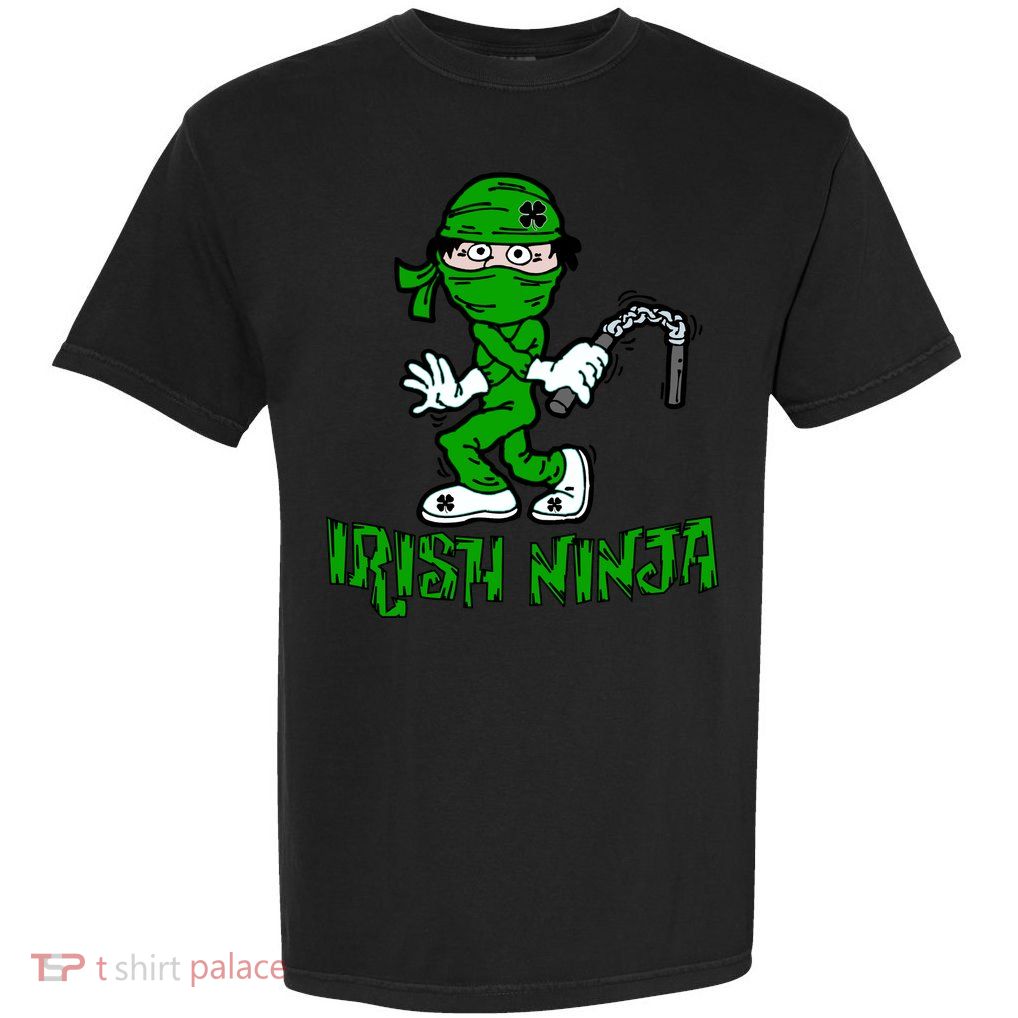 Irish Ninja St. Patricks Day Funny Garment-Dyed Heavyweight T-Shirt
